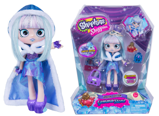 HOT 20 Reg 42 Shopkins Shoppies Gemma Stone Doll FREE