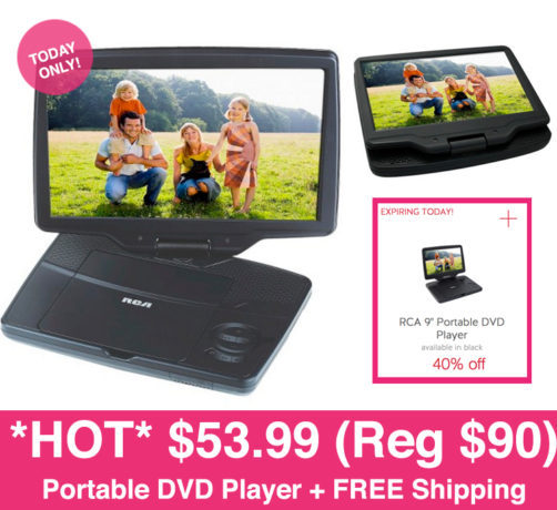 *HOT* $53.99 (Reg $90) RCA Portable DVD Player + FREE Shipping (Today Only)