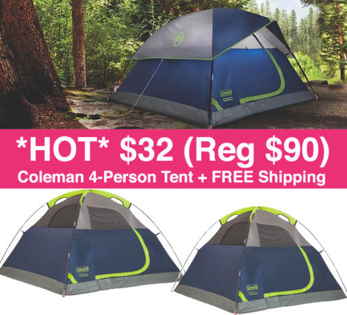 $32 (Reg $90) Coleman Tent + FREE Shipping