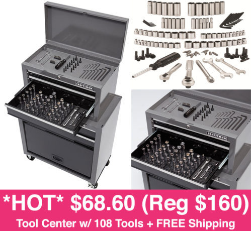 *HOT* $68.60 (Reg $160) Craftsman Tool Center w/ 108-Pc Tool Set + FREE Shipping