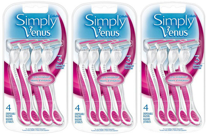 $2 (Reg $6) Simply Venus Disposable Razors at Family Dollar