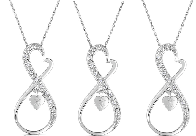 *HOT* $31.87 (Reg $150) Sterling Silver Diamond Pendant + FREE Pickup