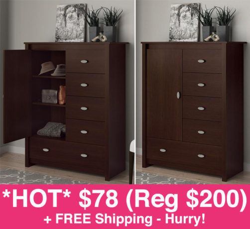 *HOT* $78 (Reg $200) Essential Home Anderson Chest + FREE Shipping