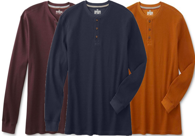 $7.65 (Reg $30) Men's Thermal Henley Shirt + FREE Shipping