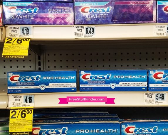 *HOT* FREE Crest Toothpaste at Rite Aid