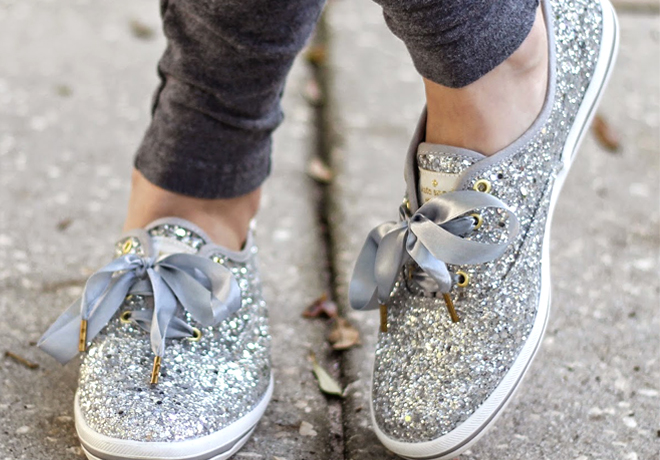 HOT* $ (Reg $86) Keds Kate Spade Glitter Shoes + FREE Shipping (And  Much More!) | Free Stuff Finder