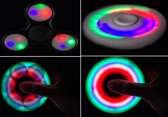 *HOT* $6 LED Fidget Spinner + FREE Shipping - Free Stuff 