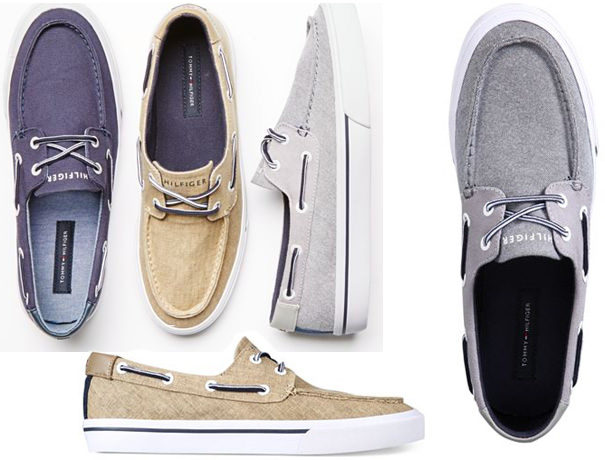 Tommy Hilfiger Men's Canvas Boat Shoes 