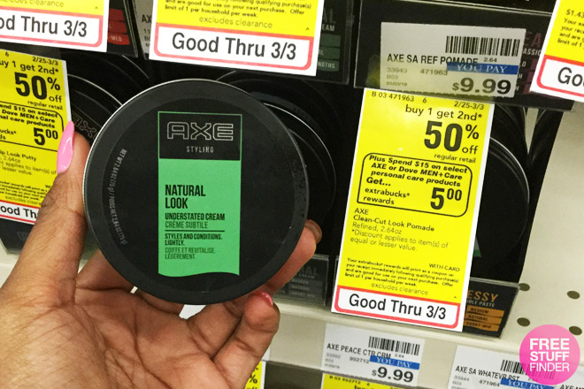 Don't Miss! 50% Savings on Axe Hair Styling Products at CVS (No Coupons  Required!) | Free Stuff Finder