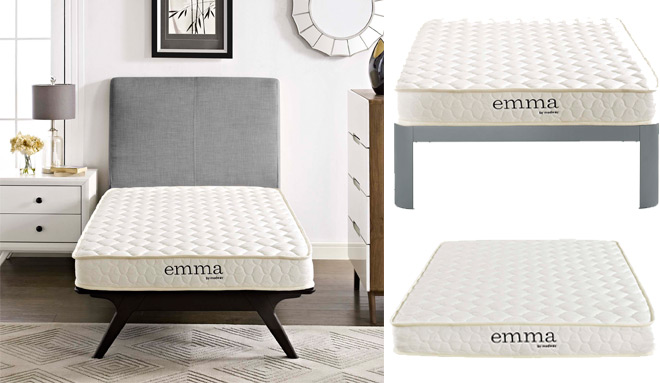 modway emma 6 twin foam mattress