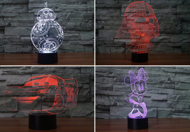 Disney & Star Wars 3D Illusion Decorative Lights Just $13.99 + FREE Shipping (Reg $80)