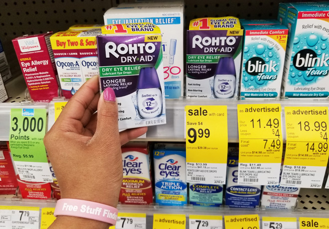 free rohto dry aid eye drops at walgreens