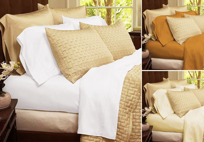 4-Piece Bamboo Blend Sheets Starting at Only $19.99 + FREE Shipping