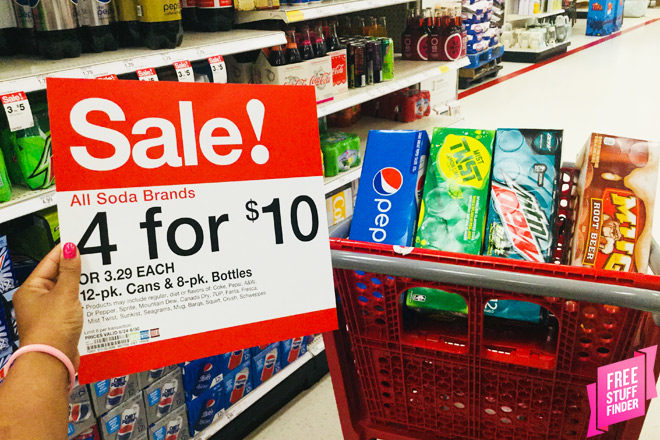 All Soda Brands 4 for $10 at Target (Pepsi, Mountain Dew, Mist Twist, & Mug JUST $1.97!)
