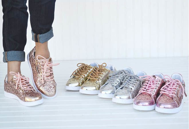 Tanga: Women's Glitter Sneakers JUST $14.99 + FREE Shipping (Reg $40) - So Cute!