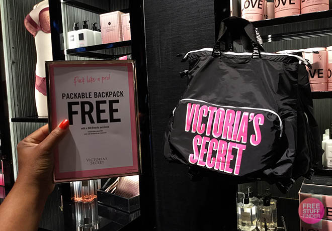 victoria secret packable backpack