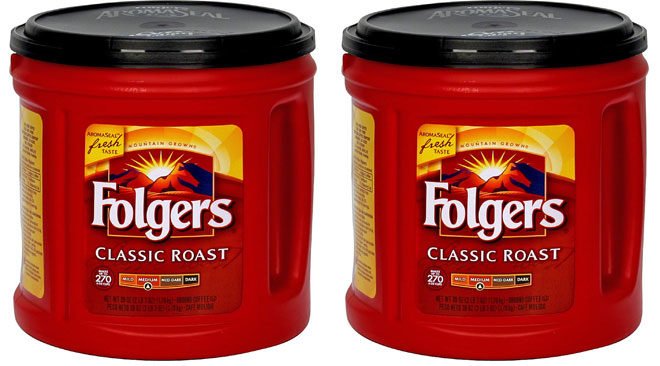 Folgers Classic Roast Coffee 39-oz Only $5 + FREE Pickup (Regularly $8.49)