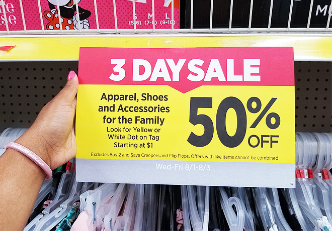 Dollar General: 50% Off Apparel & Shoes For The Entire Family (Today Only!)