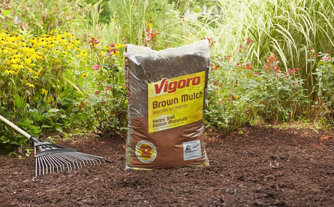 Vigoro Premium Brown Mulch ONLY $2 at Home Depot 