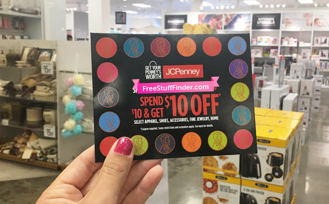 $10 Off $10 JCPenney Coupon Giveaway = FREE Stuff (In-Store TODAY Only!) |  Free Stuff Finder