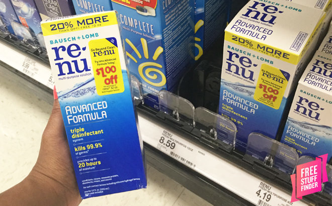 Renu Multi-Purpose Solution Only $3.59 at Target (Reg $8.59) - Print High-Value Coupon!