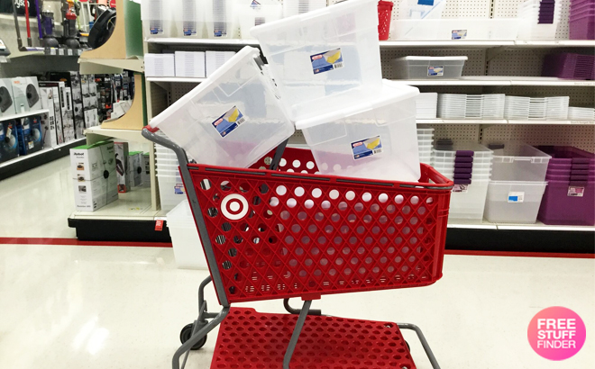 56 quart clear storage bin