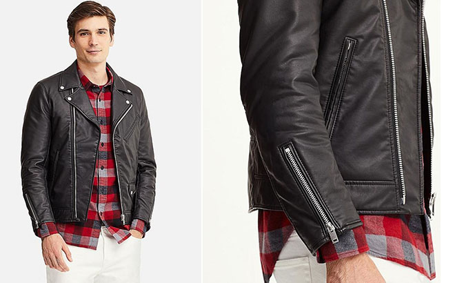 uniqlo biker jacket