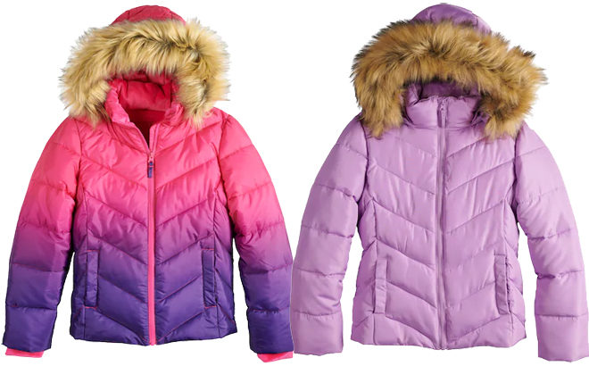 kohls puffer jackets