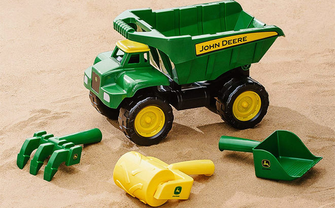 John Deere Big Scoop Dump Truck with Sand Tools ONLY $10 + FREE Shipping (Reg $25)