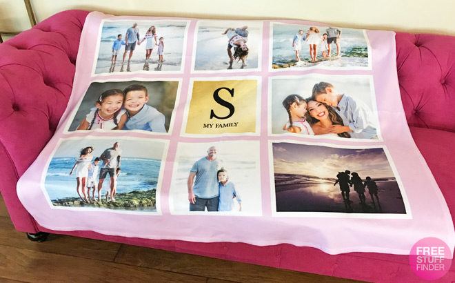 *HOT* Personalized 50x60 Fleece Photo Blanket for Only $12.99 (Regularly $60)
