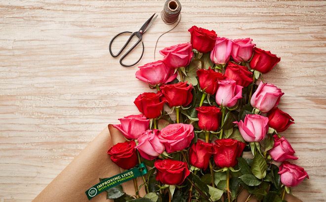 TWO Dozen Roses $19.99 at Whole Foods with Amazon Prime!