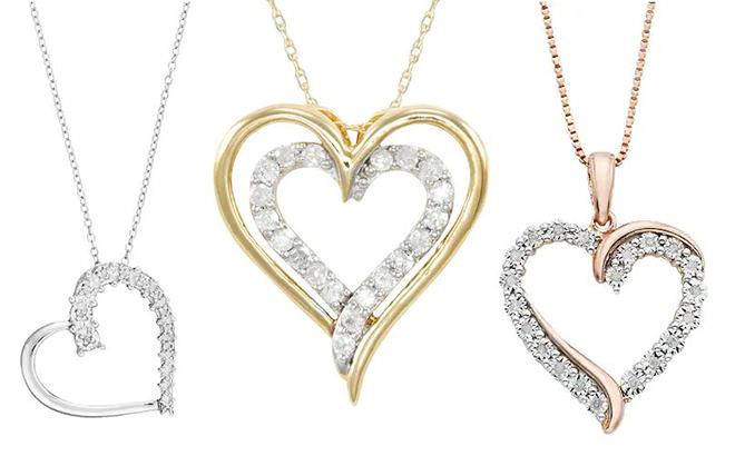 Kohls heart pendant necklace deals