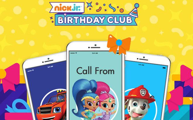 FREE Personalized Birthday Phone Call Greeting from a Nickelodeon Character!