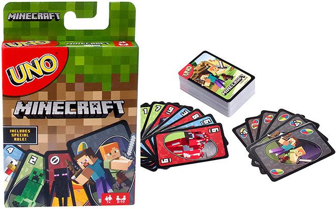 UNO Minecraft Card Game ONLY $5.99 (Regularly $16)