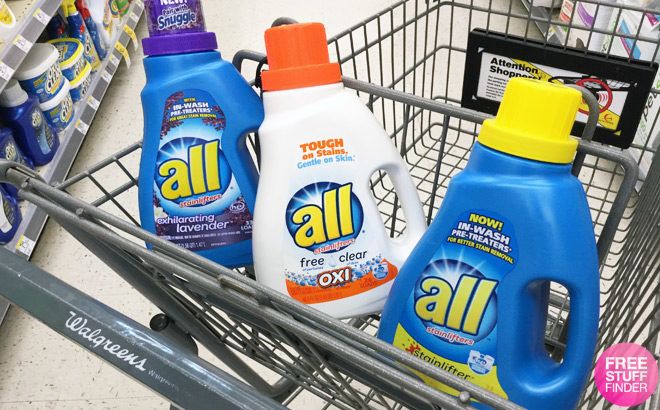 All Detergent for JUST 99¢ Each (Regularly $6.49) at Walgreens