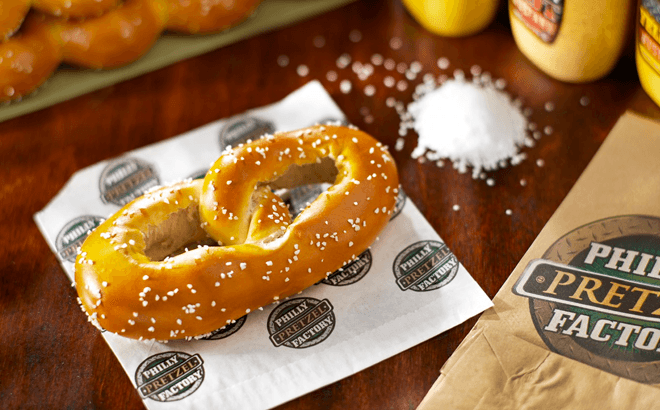 free pretzel at philly pretzel factory april 26th free stuff finder