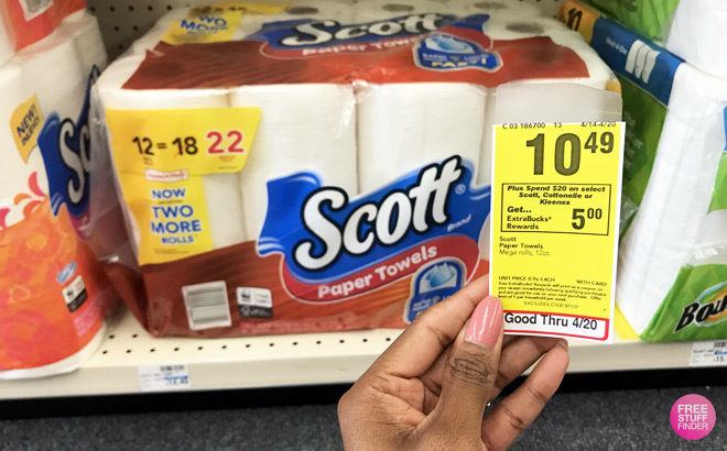 Scott Paper Towels 12 Mega Rolls JUST $6.49 at CVS (Regularly $15)