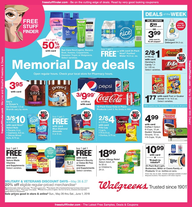 Hot Walgreens Ad Preview Week 5 26 6 1 Free Stuff Finder