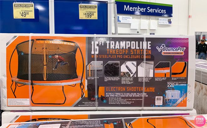 15 ft steelflex trampoline with electron shooter 2025