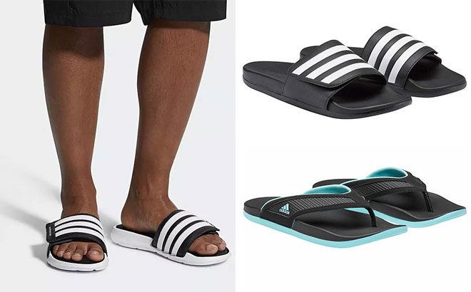 Adidas Men's Slide Sandals & Women's Flip-Flops ONLY $14.99 at Costco (Reg $19)