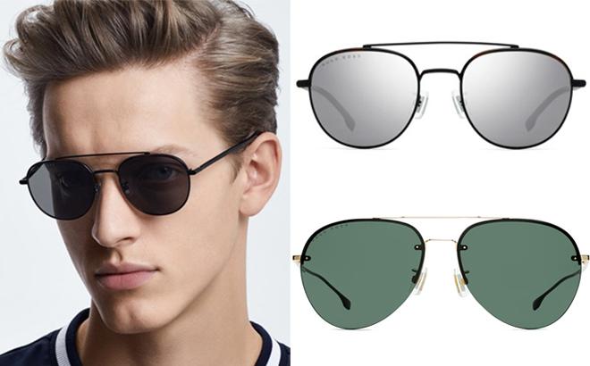 boss aviator sunglasses