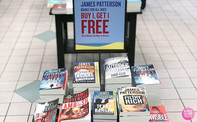 Buy 1 Get 1 FREE James Patterson Books at Barnes & Noble - Starting at $3.20 Each!