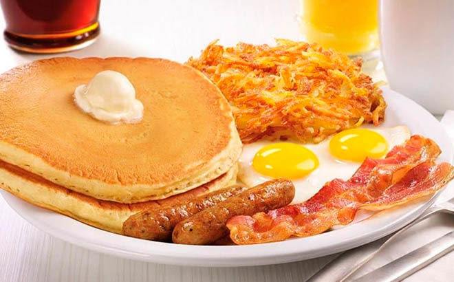 FREE Denny's Build Your Own Grand Slam Breakfast On Your Birthday