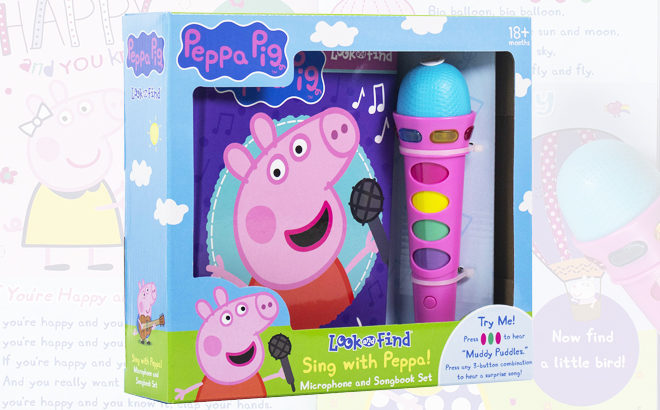 Peppa Pig Microphone & Songbook Set for ONLY $11.99 (Regularly $20) - Best Price!