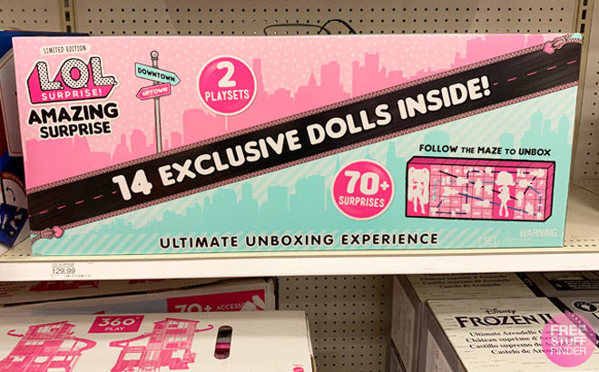 L.O.L. Surprise! Amazing Surprise with 14 Dolls & 70+ Surprises ONLY $64 (Reg $130)