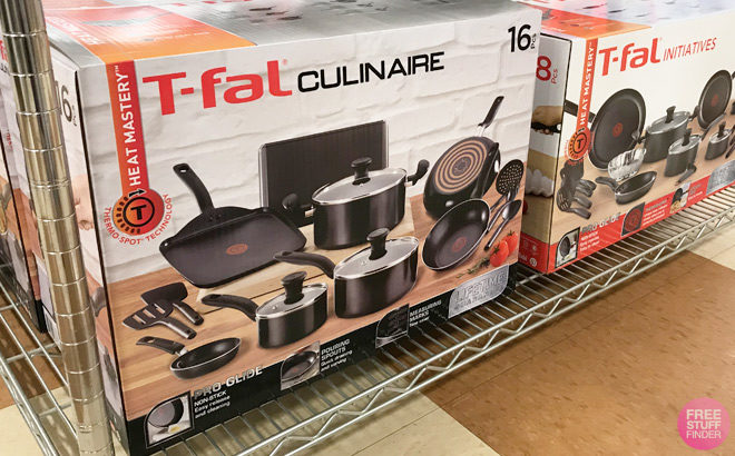 T-Fal 16-Piece Cookware Set $70 Shipped