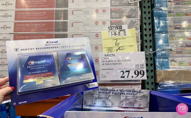 Crest 3D Whitestrips 14-Count + FOUR 1-Hour Express JUST $27.99 at Costco (Reg $40)