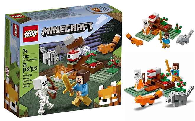 for sale online LEGO The Taiga Adventure Minecraft 21162