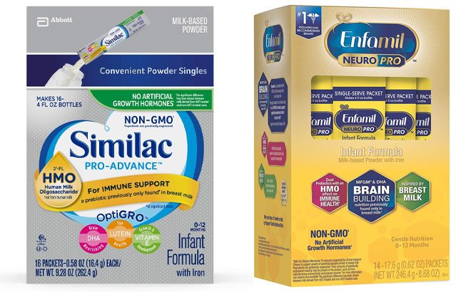 Enfamil Baby Formula Single Serve Packets 14-Count $6.77 at Amazon (Only 48¢ Each)