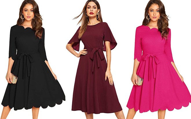 Milumia Fit & Flare Party Dress ONLY $10.80 + FREE Shipping at Amazon (Reg  $36) | Free Stuff Finder